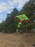 Vihreä-perhonen-delta-lohikäärme, jossa on häntä useissa iloisissa väreissä - Exclusive Dragon osoitteesta www.Drake.nu