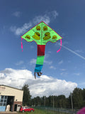 Kelta-ankka delta-lohikäärme, jonka häntä on useissa iloisissa väreissä - Exclusive Dragon osoitteesta www.Drake.nu