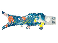 Koinobori Tattoo 100cm Japanin kalalippu / Madame Mo France (鯉 幟 / Perinteinen japanilainen tuulistrutsi / tuulisukka)