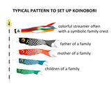 Koinobori Röd 94cm (鯉幟 / Traditionell japansk vindstrut/socka) (REA20%)