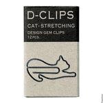 Gem som ser ut som en katt som stretchar - Midori D-clip 12st