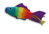 Sateenkaarikala Belgian Didakitesilta / Tuulisukka / Tuulisukka / Tuulipussi - Fish Wind Sack - WAVE - Vindstrut / Vindkon / Vindsocka