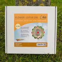 Flower Lotus tuulikello / riipus 20cm ruostumatonta terästä - Valmistettu Saksassa.