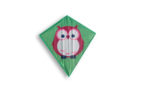 Uggla Grön Diamant Drake från Dida Kites / Green Owl DIAMOND Kite