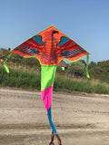 Oranssi-kotka-delta-lohikäärme, jonka häntä on useissa iloisissa väreissä - Exclusive Dragon osoitteesta www.Drake.nu