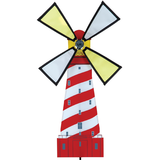 Petite SCHOOL LIGHTHOUSE by Premier Kites / Väderkvarn rödvitrandig från Amerikanska Premier Kites