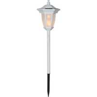 Solar Torch Flame - Vit Lykta