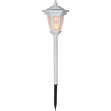 Solar Torch Flame - Vit Lykta