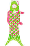 Koinobori Midori (Perinteinen Vihreä) 45 cm Japanilainen kalalippu / Madame Mo France (鯉 幟 / Perinteinen japanilainen strutsi / Tuulisukku)