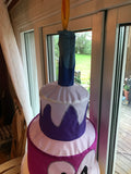 Tårta från Belgiska Didakites (Birthdaycake) / Vindsäck / Vindstrumpa / Windsack - Cake Wind Sack - WAVE - Vindstrut / Vindkon / Vindsocka