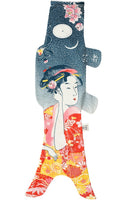 Koinobori Tattoo Geisha 70cm Japanin kalalippu / Madame Mo France (鯉 幟 / Perinteinen japanilainen tuulistrutsi / tuulisukka)