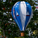 Nautic luftballong spiral (Blå) - hängande vindspel - Satorn Air Balloon spiral 28x43cm