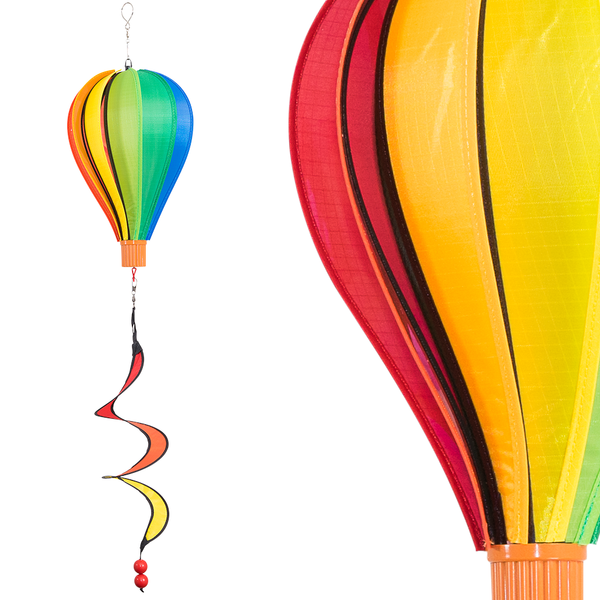 Pieni Rainbow kuumailmapallo sateenkaari - riippuva tuulitakki - Satorn Balloon Rainbow 17x28cm