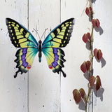 Metal Wall Decoration Imaginative perhonen Swallowtail (musta-valkoinen), 35cm perhonen. Perhonen seinäkoristelu.