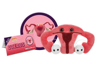 Livmoder / Uterus (mjukisdjur flera storlekar) -  GiantMicrobes från USA - flera storlekar (vagina mjukisdjur /slida mjukisdjur / äggstock mjukisdjur / Könsorgan