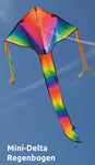 Mångfärgad regnbågsdrake med vackra svansar från Spider Kites