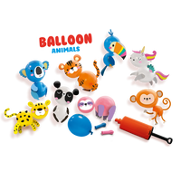 DIY Balloon Animals - askartelusetti, jossa on ohjeita, ilmapalloja, pumppu, tarroja ja paljon hauskoja yksityiskohtia! Valmistettu Hollannissa