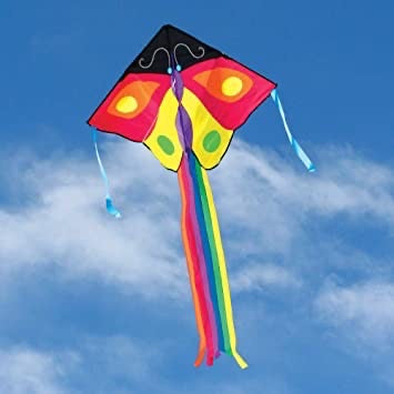 Geometrinen Butterfly Drake - Suuri EASY FLYER Premier Kite USA:lta