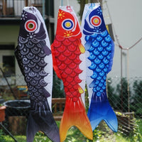 Koinobori Röd 94cm (鯉幟 / Traditionell japansk vindstrut/socka) (REA20%)