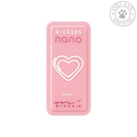 Gem som ser ut som ett hjärta - Midori D-clip nano 16st